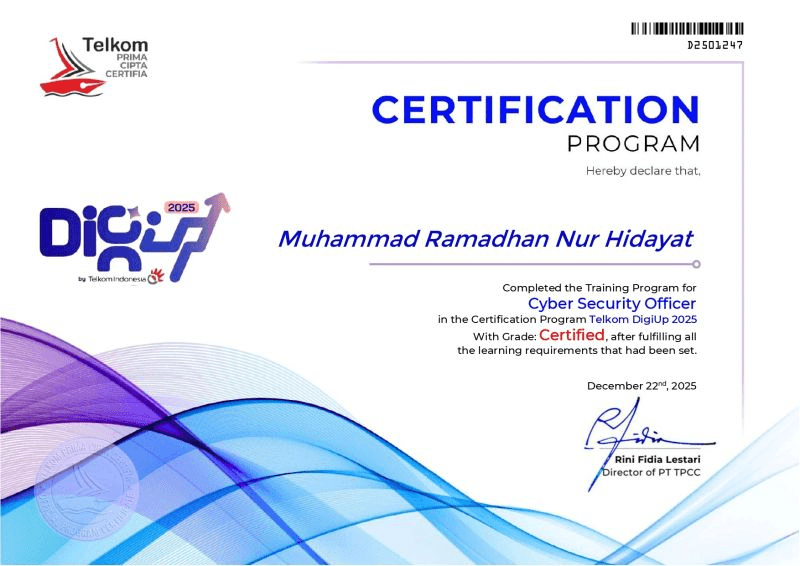 Digiup Cybersecurity Telkom