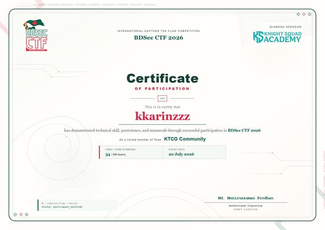 BDSec CTF 2026