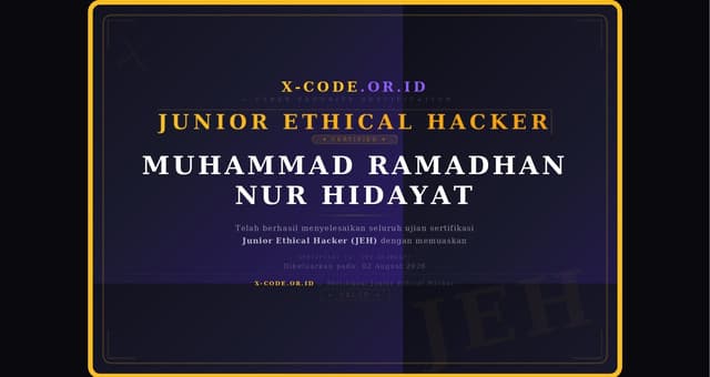Junior Ethical Hacker (JEH)